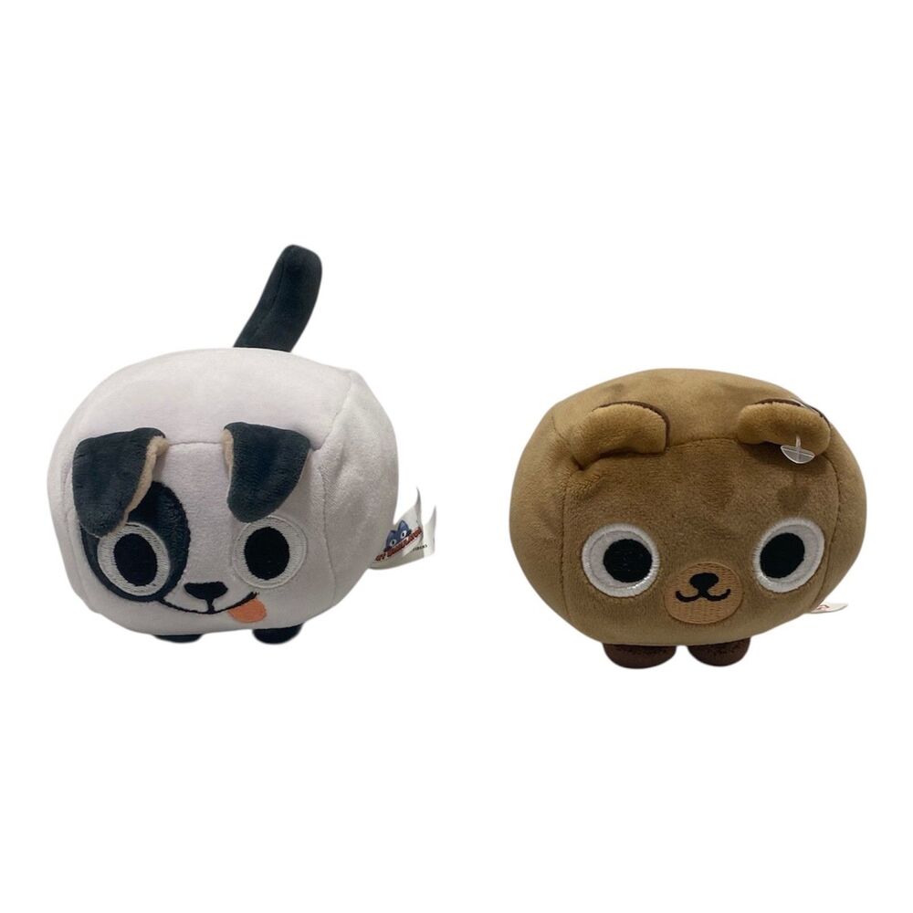 PhatMojo Pet Simulator X Plush Dog Stuffed Toy Set 4” Multicolor Collectible